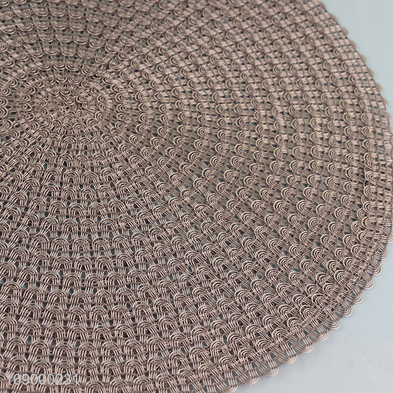 Yiwu market multicolor round non-slip place mat for tabletop decoration