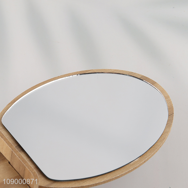 China products wooden tabletop mirror makeup mirror cosmetic mirror