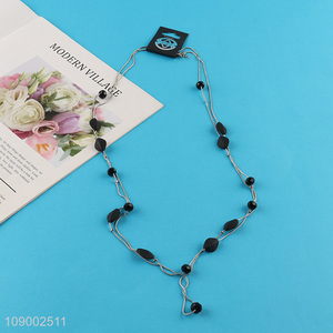 Wholesale Women's Necklace Double Layered Beaded Necklace Fashion Accessories