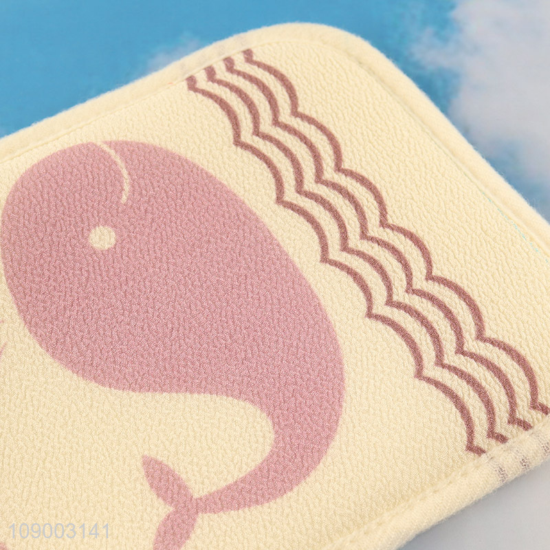 Wholesale Cartoon Whale Exfoliating Shower Mitts Bath Gloves for Women