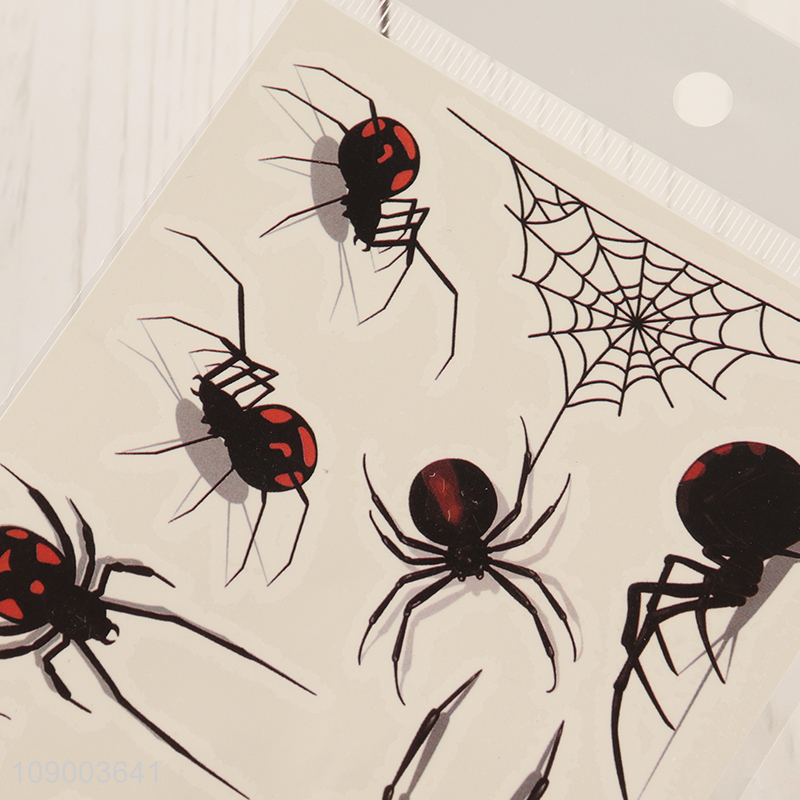 New Product Halloween Spider Web Tattoos Face Makeup Tattoo Stickers Kit