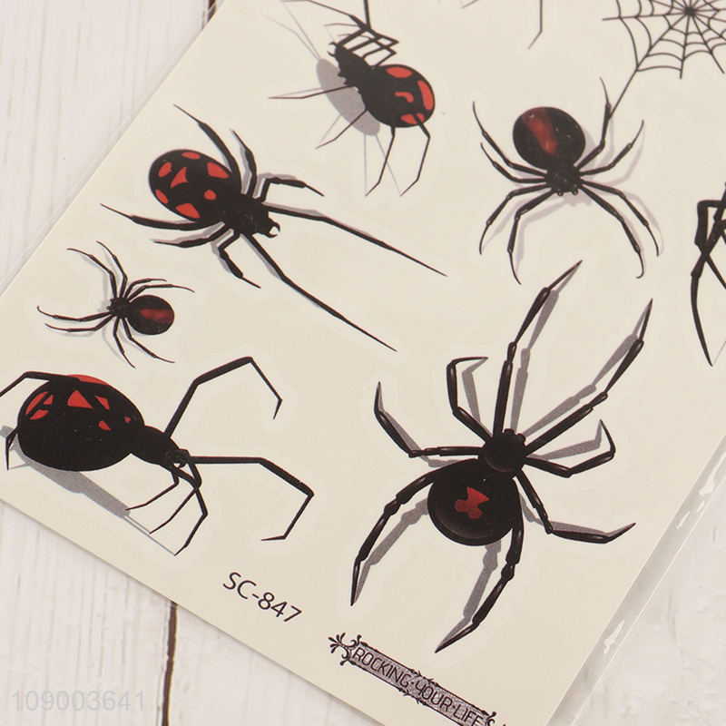 New Product Halloween Spider Web Tattoos Face Makeup Tattoo Stickers Kit