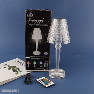 China Wholesale Crystal Table Lamp UBS Charging RGB Remote Control Led Night Light