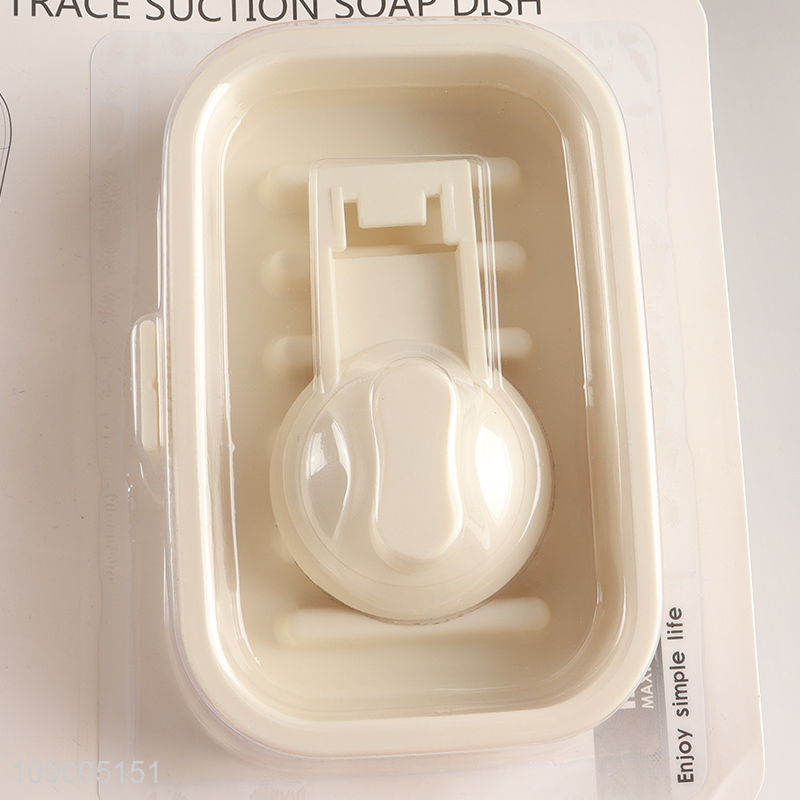 Top selling bathroom accessories traceless suction soap holder soap box