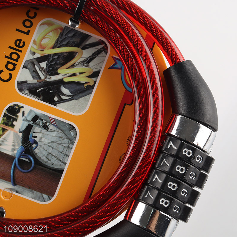 Hot Sale Anti-Theft Bicycle Cable Lock Combination Bike Cable Lock