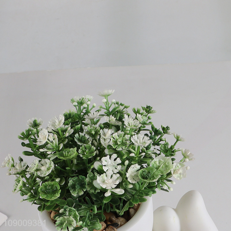 Best selling creative tabletop decoration artificial potted plants for home office