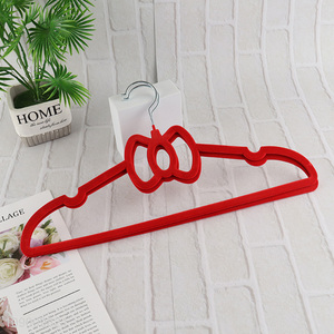 Hot Selling Velvet Clothes Hangers Bowknot Clothes Hangers for Women