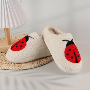 Best selling non-slip women winter warm home slippers wholesale