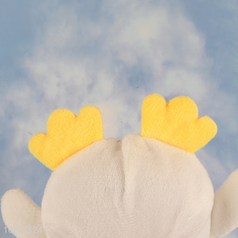 Yiwu market cartoon chicken shape anti-stress squeeze plush toys