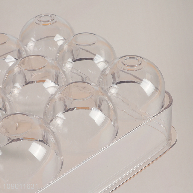 China factory egg storage box clear stackable egg trays with timer