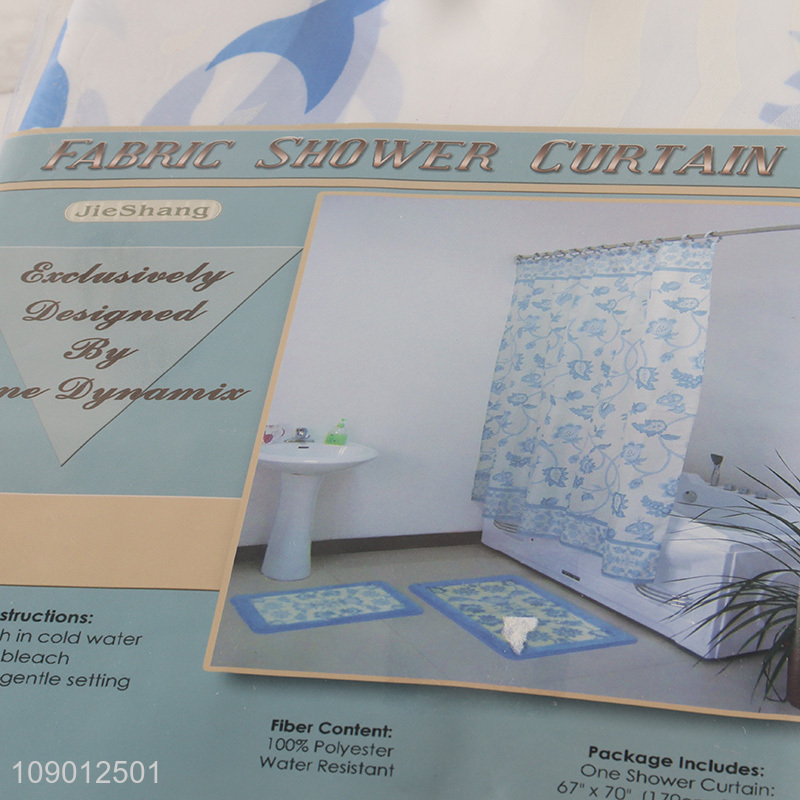 Online Wholesale 67*70 Inch Polyester Shower Curtain for Bathroom