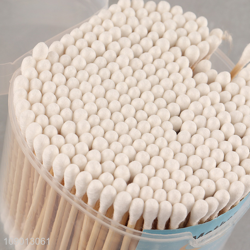 Factory Price 300 Count Natural Cotton Swabs for Personal & Beauty Care