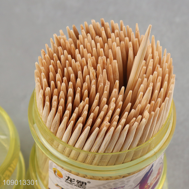 Hot Selling 250 Count Disposable Bamboo Toothpicks for Home Restaurant