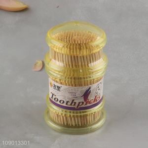 Hot Selling 250 Count Disposable Bamboo Toothpicks for Home Restaurant