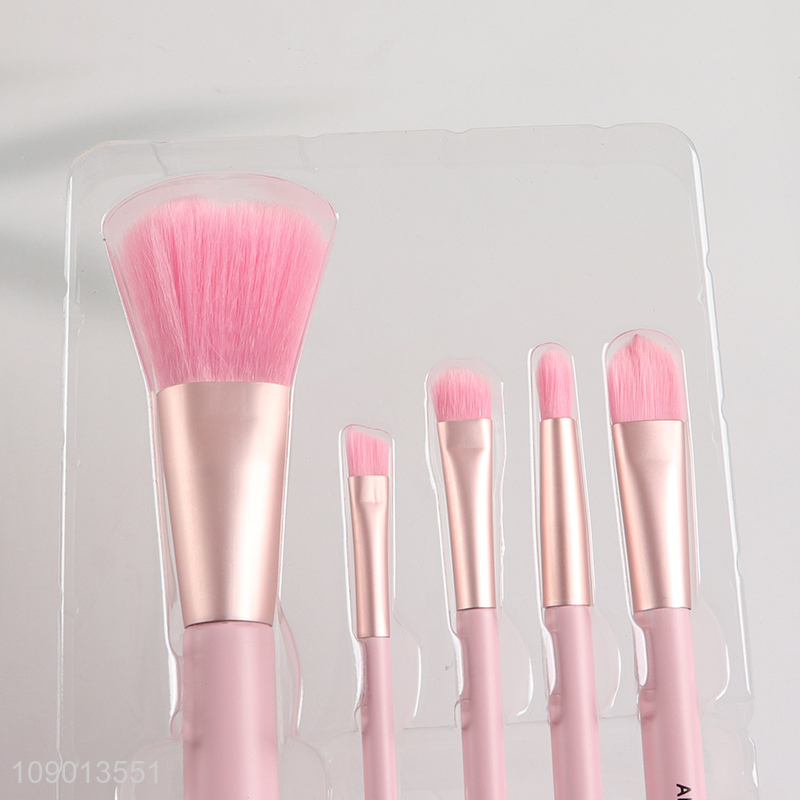 New arrival 5pcs foundation blush eyeshadow makeup brush set for sale