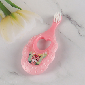 China factory pink soft baby oral care mini toothbrush for sale