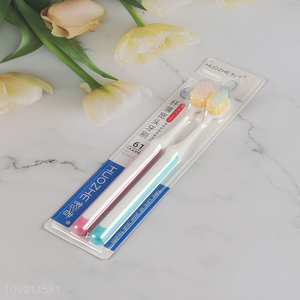 Top quality 2pcs soft bristle oral care toothbrush set for adult