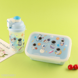 Wholesale Cute Cartoon Lunch Box and Water Bottle Set for Kids