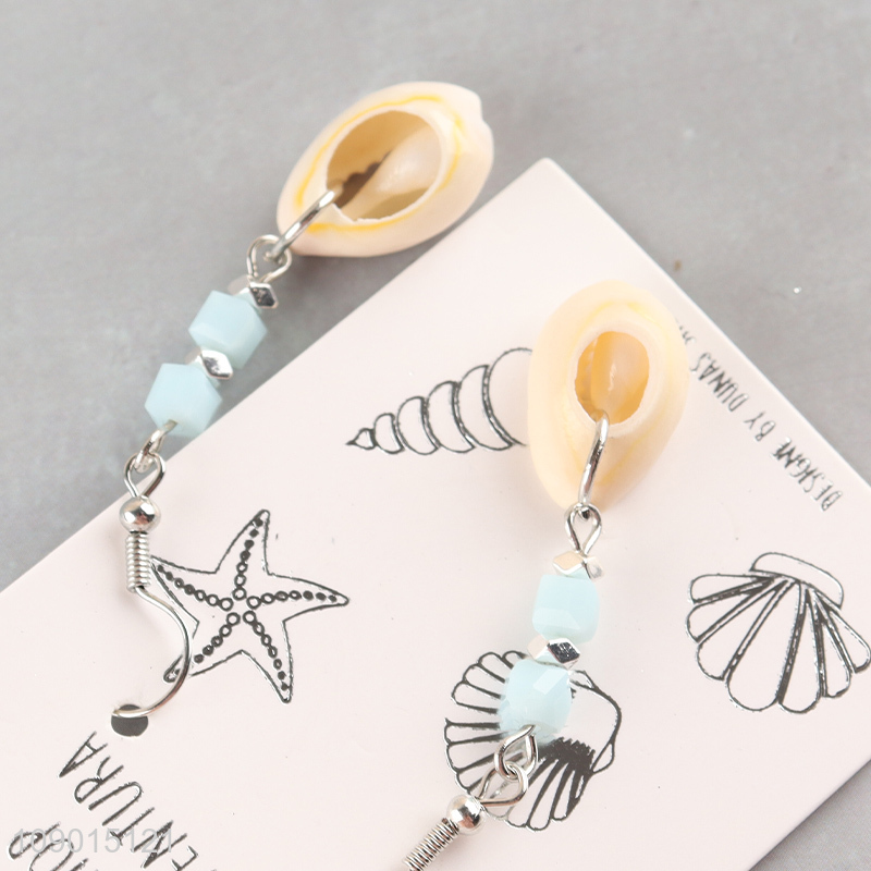 New Product Natural Shell Earrings Beach Shell Drop Earrings for Women