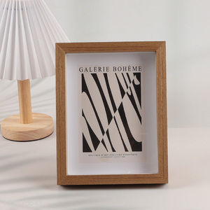 Yiwu market home decor rectangle wooden photo frame picture frame