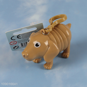 New product portable plastic cartoon animal keychain for sale