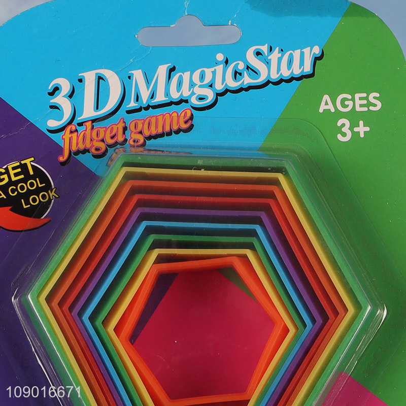 Top quality kids 3d magic star toys relief stress toys for sale