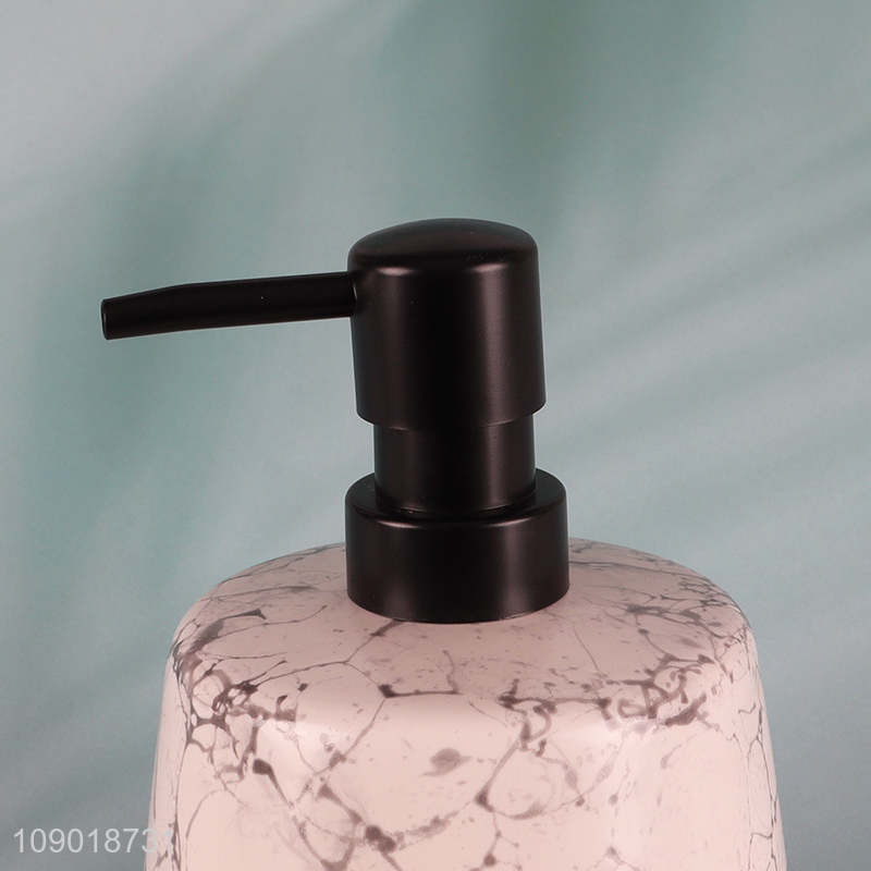 China products bathroom accessories ceramic liquid soap dispenser for household