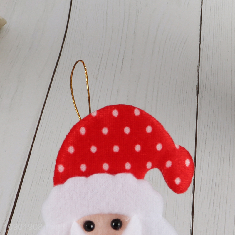 Hot selling Santa Claus shape xmas tree non-woven fabric hanging ornaments
