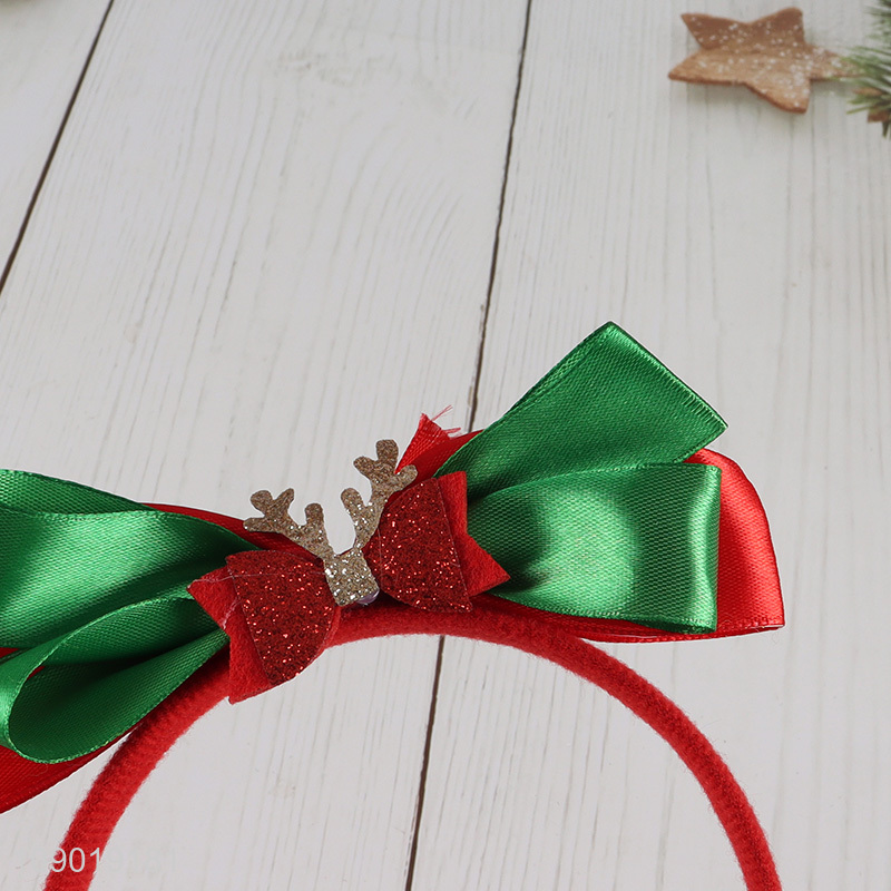 Top quality Christmas party supplies girls Christmas hair hoop hair accessories