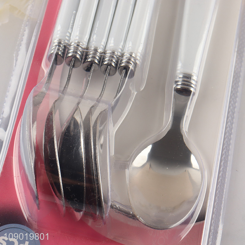 High Quality 6PCS Stainless Steel Dinner Spoons Set for Home Restaurant