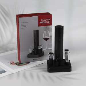 Popular products electric wine set wine opener vacuum stopper set for bar tool