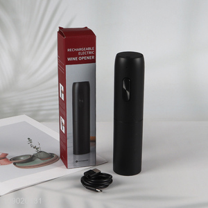 China supplier rechargeable ABS electric wine opener for sale