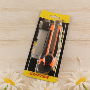 New Product 18mm Carbon Steel Utility Knife Heavy Duty Snap-Off Box Cutter