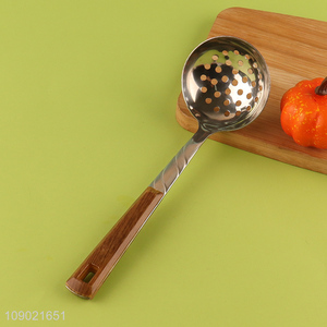 High Quality Stainless Steel Slotted Ladle for Cooking and Mixing