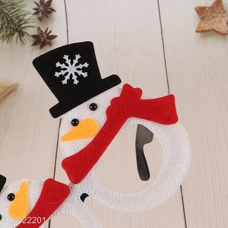 Top selling snowman shape Christmas party supplies glasses wholesale