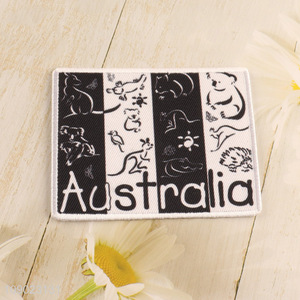 Factory Price Embroidery Patch Iron On Australia Patch Applique for Backpacks