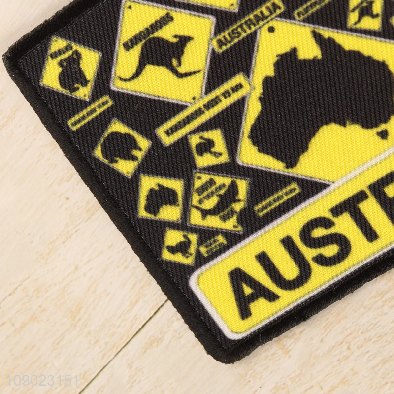 High Quality Embroidery Patch Iron On Australia Patch Applique for Hats Bags