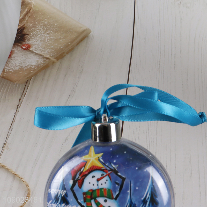 New products xmas tree hanging ornaments mini photo frame ball for Christmas decoration