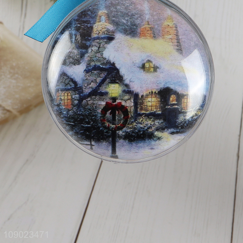 Most popular Christmas tree hanging ornaments photo frame ball for sale