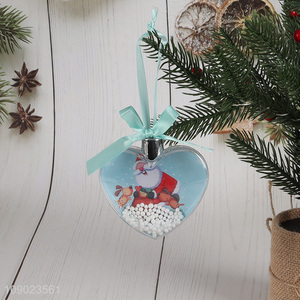 Good price heart shape Christmas tree hanging ornaments photo frame ball