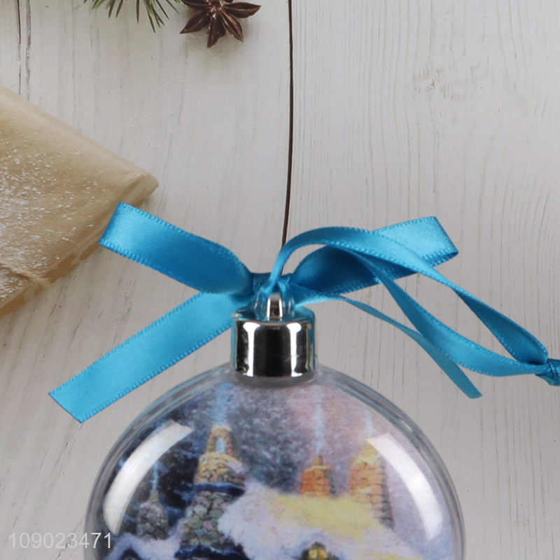 Most popular Christmas tree hanging ornaments photo frame ball for sale