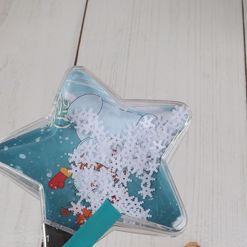 Factory wholesale star shape photo frame hanging ornaments Christmas ornaments