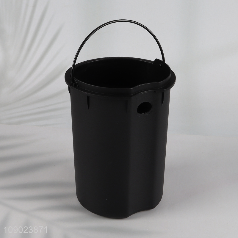 China factory household black pedal waste bin trash bin for sale