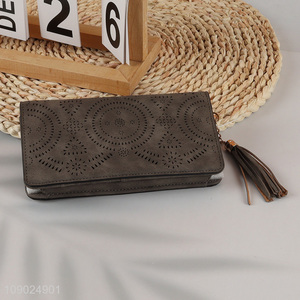 Hot products fashionable long style ladies wallet for gifts