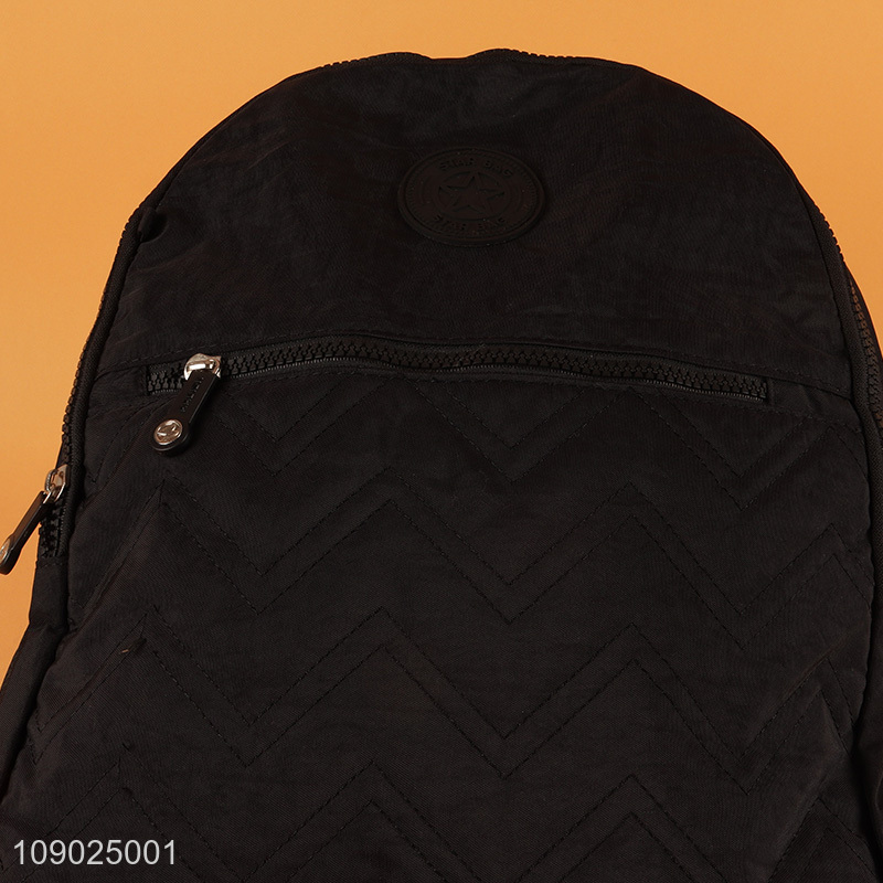 New product black lightweight Oxford cloth waterproof school bag backpack bag