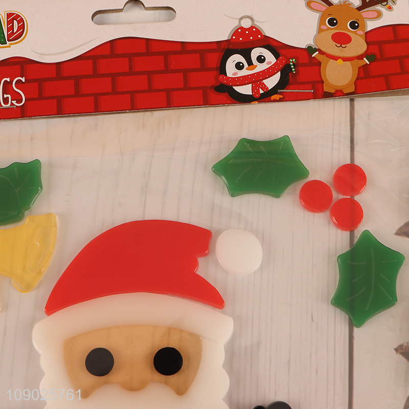 New Arrival Christmas Gel Window Clings Xmas Window Stickers for Kids