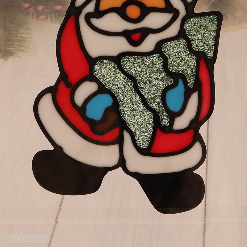 Good Quality PVC Christmas Window Clings Thick Reusable Window Stickers