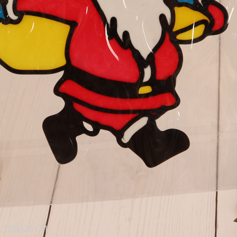 Good Quality PVC Christmas Window Stickers Cute Cartoon Window Clings