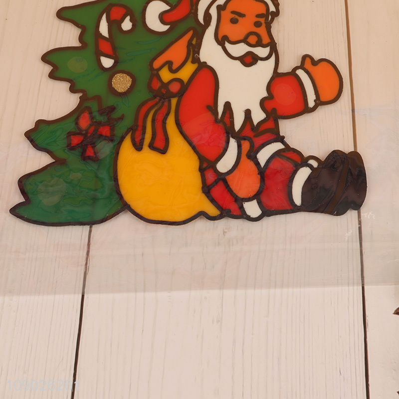 Hot Selling PVC Christmas Window Stickers Cute Cartoon Window Clings