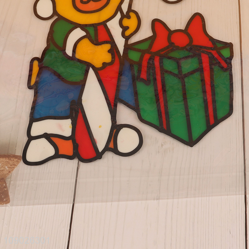 Factory Price PVC Christmas Window Clings Reusable Xmas Window Stickers